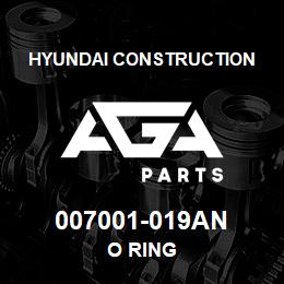 007001-019AN Hyundai Construction O RING | AGA Parts