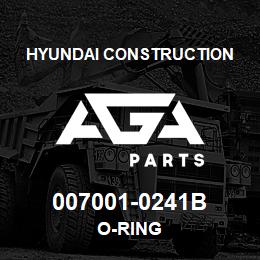 007001-0241B Hyundai Construction O-RING | AGA Parts