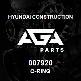 007920 Hyundai Construction O-RING | AGA Parts