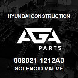 008021-1212A0 Hyundai Construction SOLENOID VALVE | AGA Parts