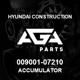 009001-07210 Hyundai Construction ACCUMULATOR | AGA Parts