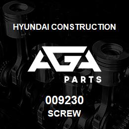 009230 Hyundai Construction SCREW | AGA Parts