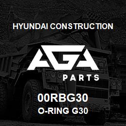 00RBG30 Hyundai Construction O-RING G30 | AGA Parts