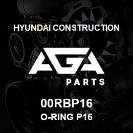 00RBP16 Hyundai Construction O-RING P16 | AGA Parts