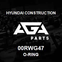 00RWG47 Hyundai Construction O-RING | AGA Parts