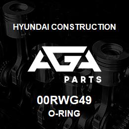 00RWG49 Hyundai Construction O-RING | AGA Parts