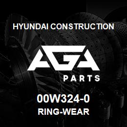 00W324-0 Hyundai Construction RING-WEAR | AGA Parts