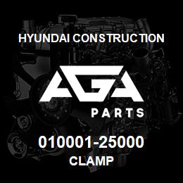 010001-25000 Hyundai Construction CLAMP | AGA Parts
