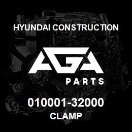 010001-32000 Hyundai Construction CLAMP | AGA Parts