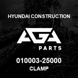 010003-25000 Hyundai Construction CLAMP | AGA Parts