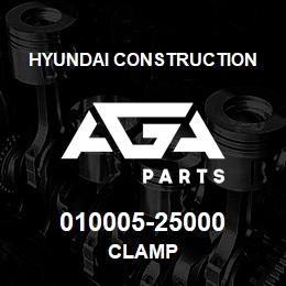 010005-25000 Hyundai Construction CLAMP | AGA Parts
