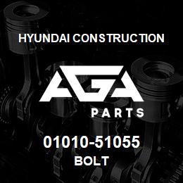 01010-51055 Hyundai Construction BOLT | AGA Parts
