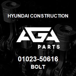 01023-50616 Hyundai Construction BOLT | AGA Parts