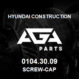 0104.30.09 Hyundai Construction SCREW-CAP | AGA Parts