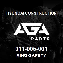 011-005-001 Hyundai Construction RING-SAFETY | AGA Parts