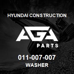 011-007-007 Hyundai Construction WASHER | AGA Parts
