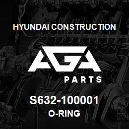 S632-100001 Hyundai Construction O-RING | AGA Parts