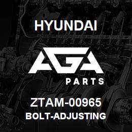 ZTAM-00965 Hyundai Construction BOLT-ADJUSTING | AGA Parts