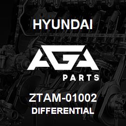 ZTAM-01002 Hyundai Construction DIFFERENTIAL | AGA Parts