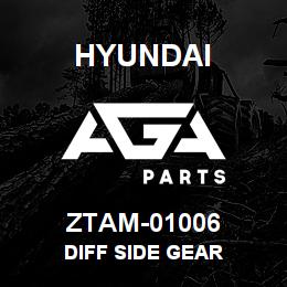ZTAM-01006 Hyundai Construction DIFF SIDE GEAR | AGA Parts