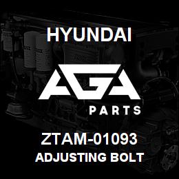 ZTAM-01093 Hyundai Construction ADJUSTING BOLT | AGA Parts
