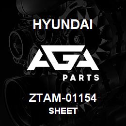 ZTAM-01154 Hyundai Construction SHEET | AGA Parts