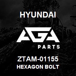 ZTAM-01155 Hyundai Construction HEXAGON BOLT | AGA Parts