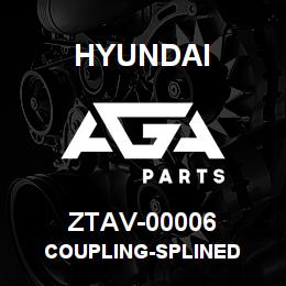 ZTAV-00006 Hyundai Construction COUPLING-SPLINED | AGA Parts