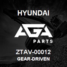 ZTAV-00012 Hyundai Construction GEAR-DRIVEN | AGA Parts