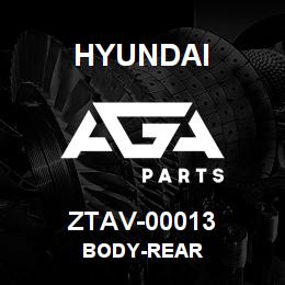 ZTAV-00013 Hyundai Construction BODY-REAR | AGA Parts