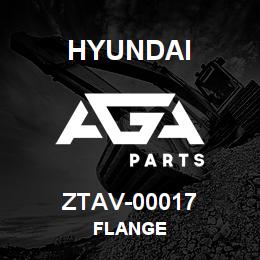 ZTAV-00017 Hyundai Construction FLANGE | AGA Parts