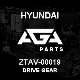 ZTAV-00019 Hyundai Construction DRIVE GEAR | AGA Parts