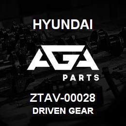 ZTAV-00028 Hyundai Construction DRIVEN GEAR | AGA Parts