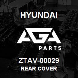 ZTAV-00029 Hyundai Construction REAR COVER | AGA Parts