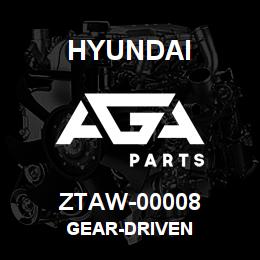 ZTAW-00008 Hyundai Construction GEAR-DRIVEN | AGA Parts
