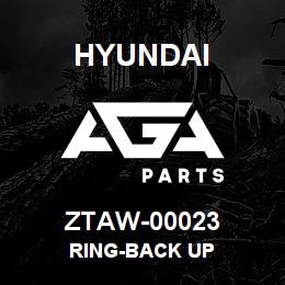 ZTAW-00023 Hyundai Construction RING-BACK UP | AGA Parts