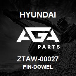 ZTAW-00027 Hyundai Construction PIN-DOWEL | AGA Parts
