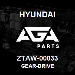 ZTAW-00033 Hyundai Construction GEAR-DRIVE | AGA Parts