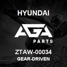 ZTAW-00034 Hyundai Construction GEAR-DRIVEN | AGA Parts