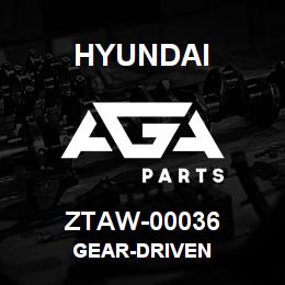 ZTAW-00036 Hyundai Construction GEAR-DRIVEN | AGA Parts