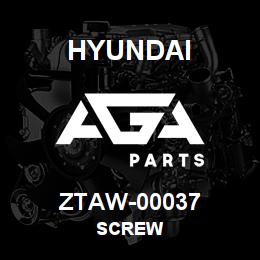 ZTAW-00037 Hyundai Construction SCREW | AGA Parts