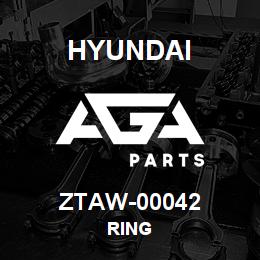 ZTAW-00042 Hyundai Construction RING | AGA Parts