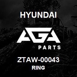 ZTAW-00043 Hyundai Construction RING | AGA Parts