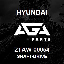 ZTAW-00054 Hyundai Construction SHAFT-DRIVE | AGA Parts