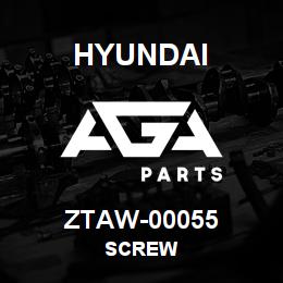 ZTAW-00055 Hyundai Construction SCREW | AGA Parts
