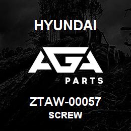 ZTAW-00057 Hyundai Construction SCREW | AGA Parts