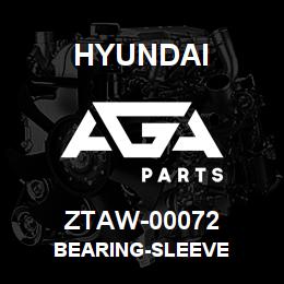 ZTAW-00072 Hyundai Construction BEARING-SLEEVE | AGA Parts