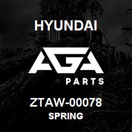 ZTAW-00078 Hyundai Construction SPRING | AGA Parts