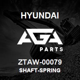 ZTAW-00079 Hyundai Construction SHAFT-SPRING | AGA Parts