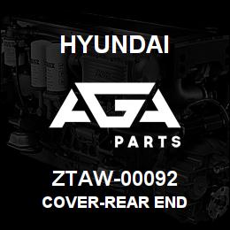 ZTAW-00092 Hyundai Construction COVER-REAR END | AGA Parts